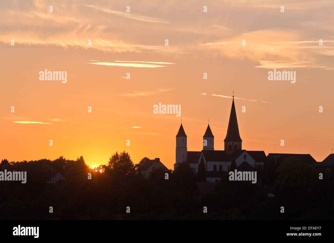 Steinfeld, Kloster in der Landschaft Stockfoto