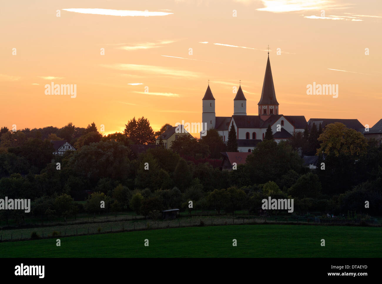 Steinfeld, Kloster in der Landschaft Stockfoto