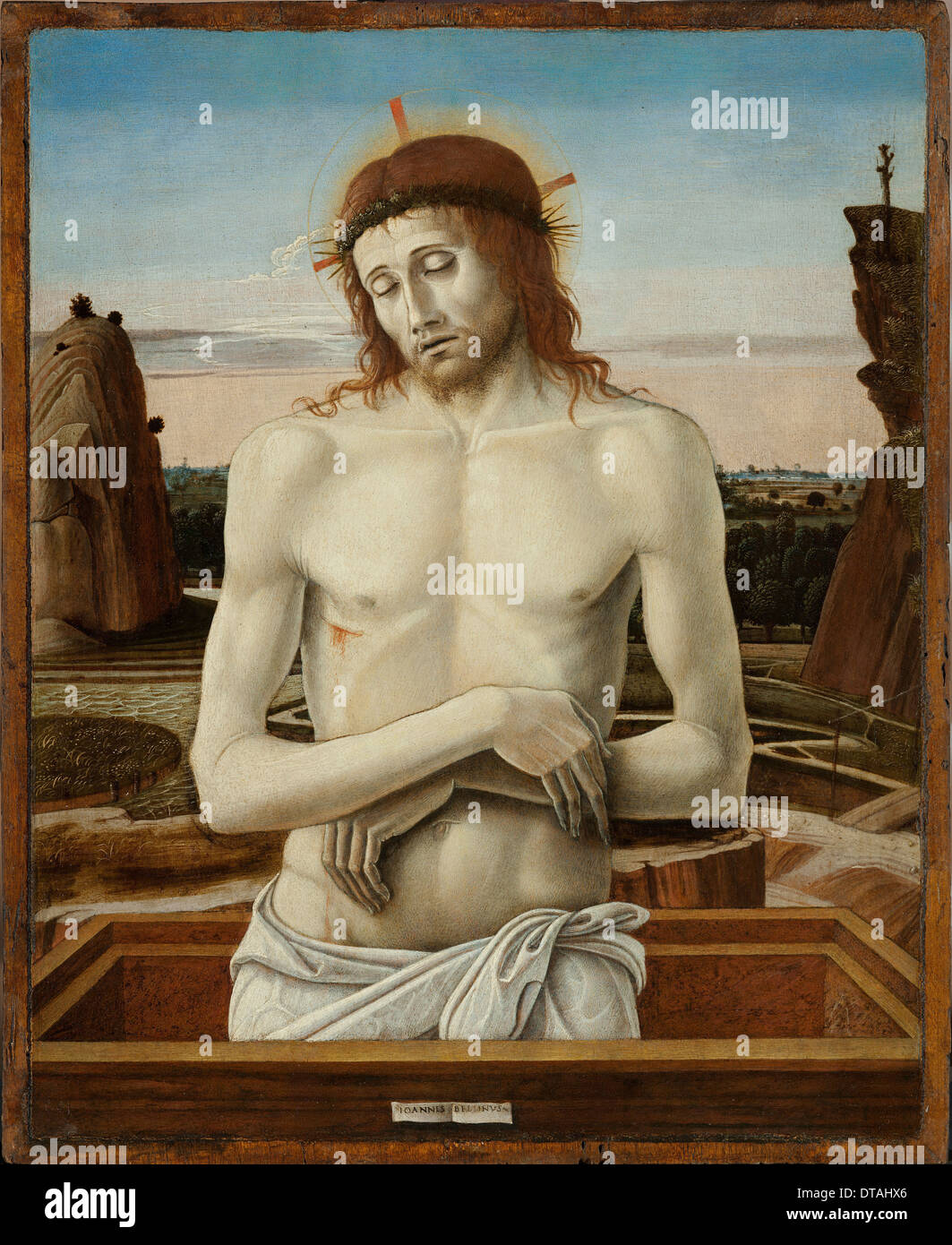 Der Mann der Schmerzen, 1460-1469. Künstler: Bellini, Giovanni (1430-1516) Stockfoto