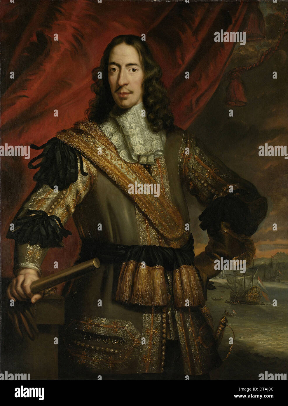 Porträt von Cornelis de Witt (1623-1672), zwischen 1667 und 1700. Künstler: Baen, Jan de (1633-1702) Stockfoto