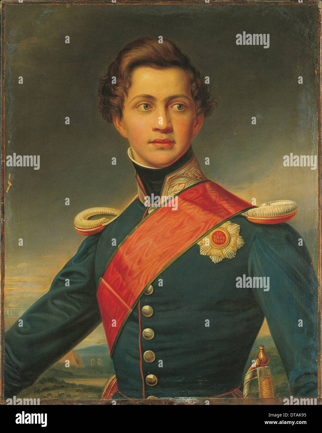 Porträt von Otto, König von Griechenland 1832. Künstler: Stieler, Joseph Karl (1781-1858) Stockfoto