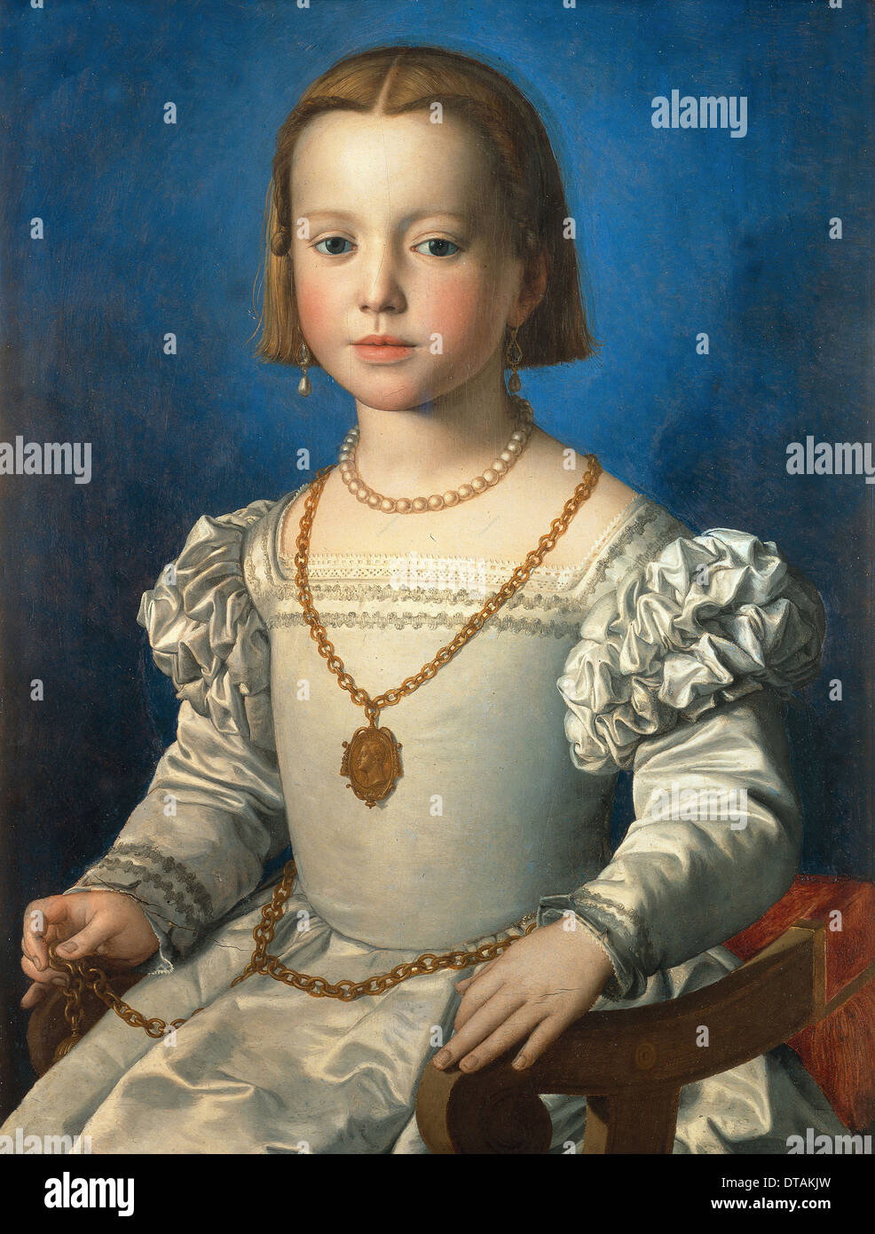 Porträt von Bia de' Medici, 1542. Künstler: Bronzino, Agnolo (1503-1572) Stockfoto