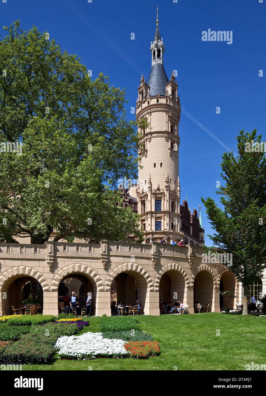 Schwerin, Schloß, Umbau 1843-58 Stockfoto