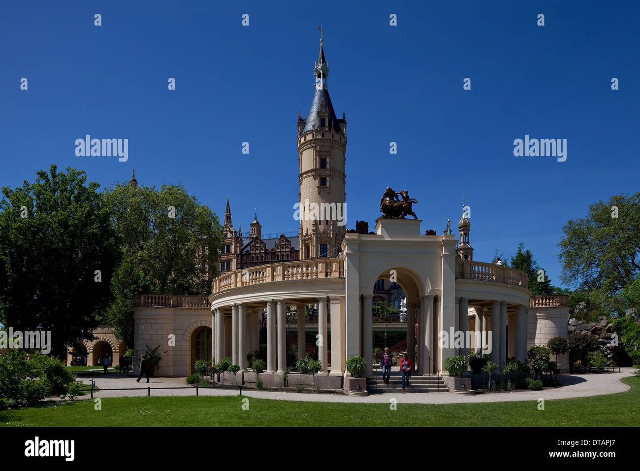 Schwerin, Schloß, Umbau 1843-58 Stockfoto