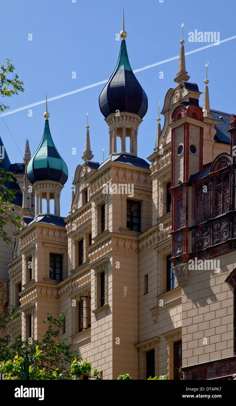 Schwerin, Schloß, Umbau 1843-58 Stockfoto