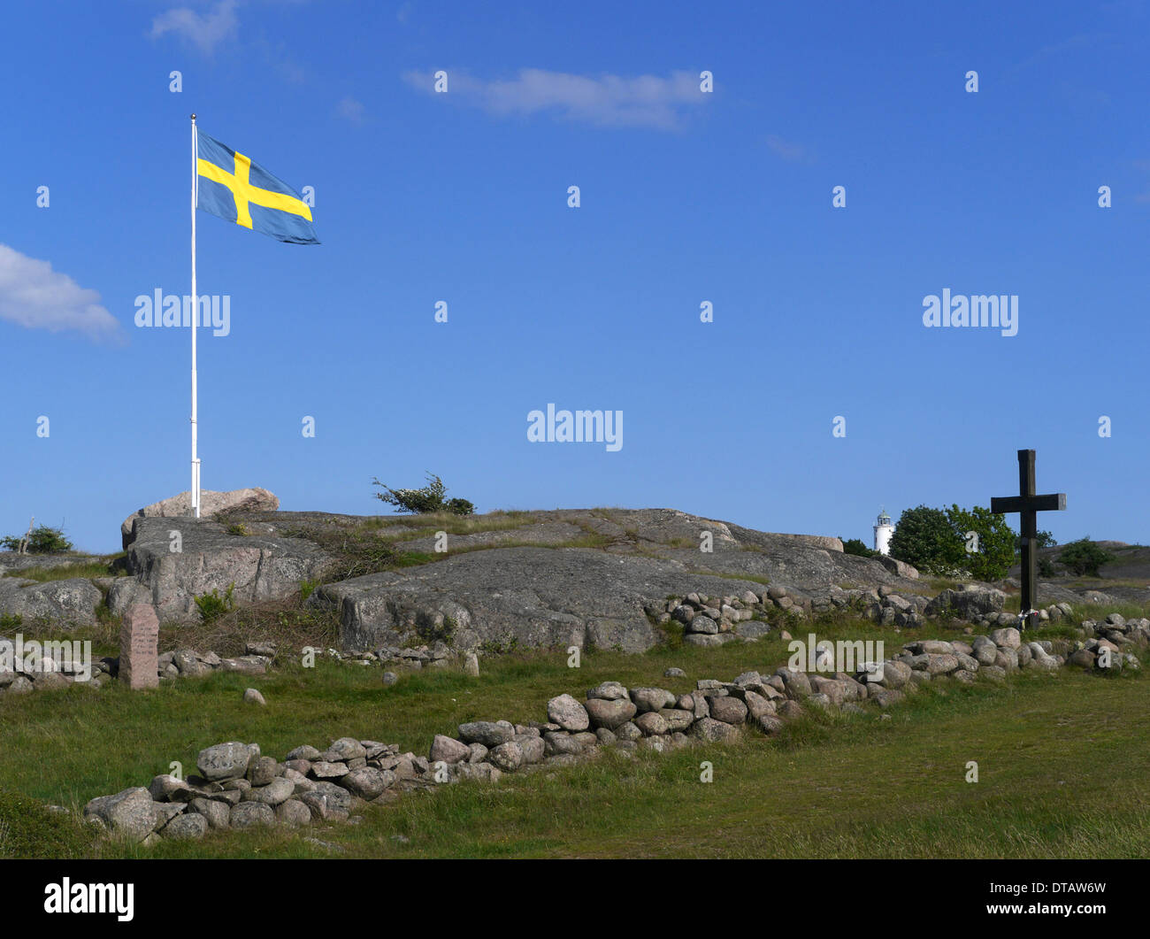 englischen Friedhof von Hanö, Blekinge, Schweden Stockfoto