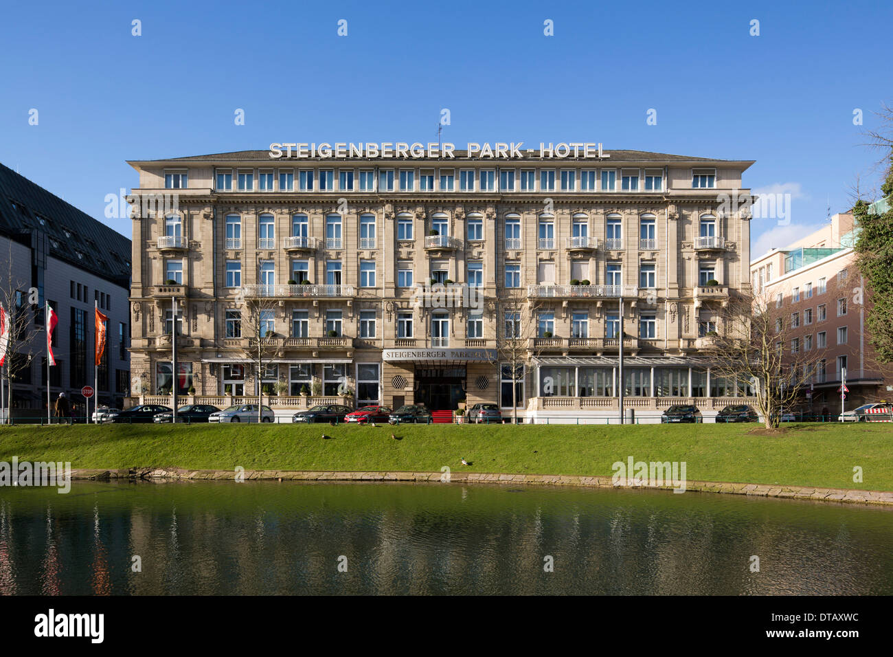 Düsseldorf, Königsallee 1, Steigenberger Park-Hotel am Hofgarten Stockfoto