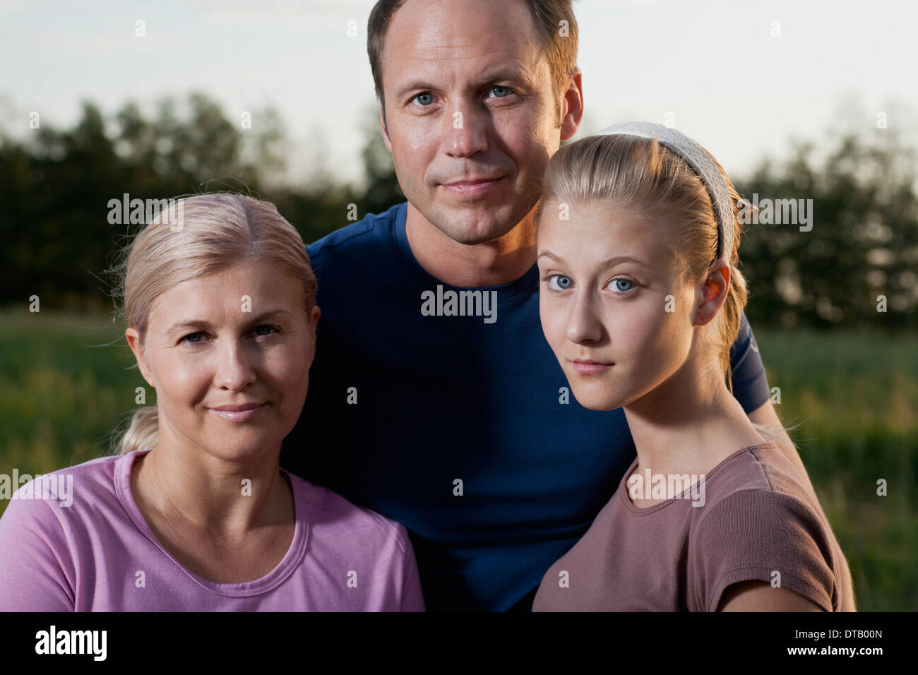Porträt der Familie Stockfoto