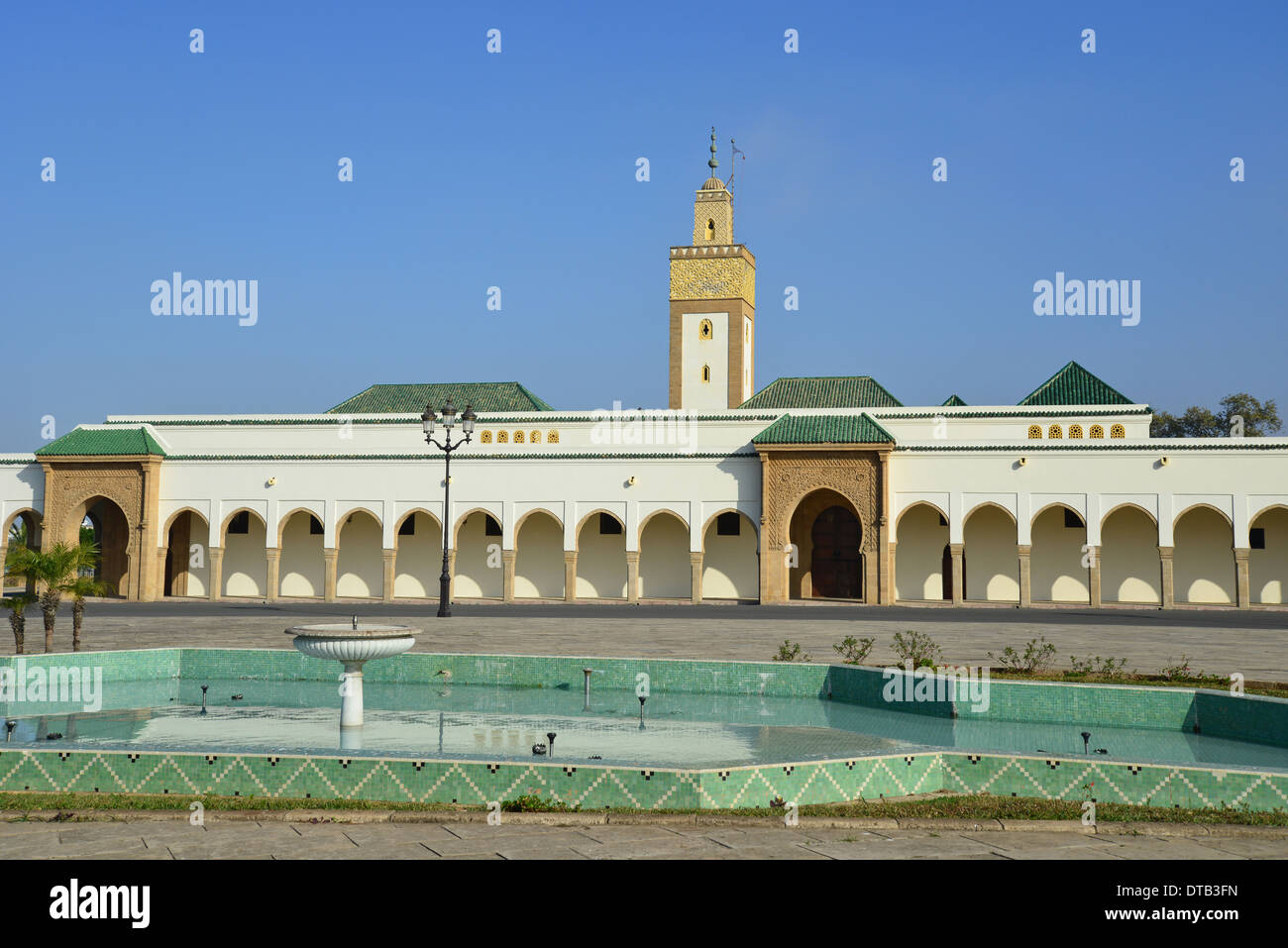 Königliche Moschee, Königspalast von Rabat, Rabat, Rabat-Salé-Zemmour-Zaer Region, Königreich Marokko Stockfoto