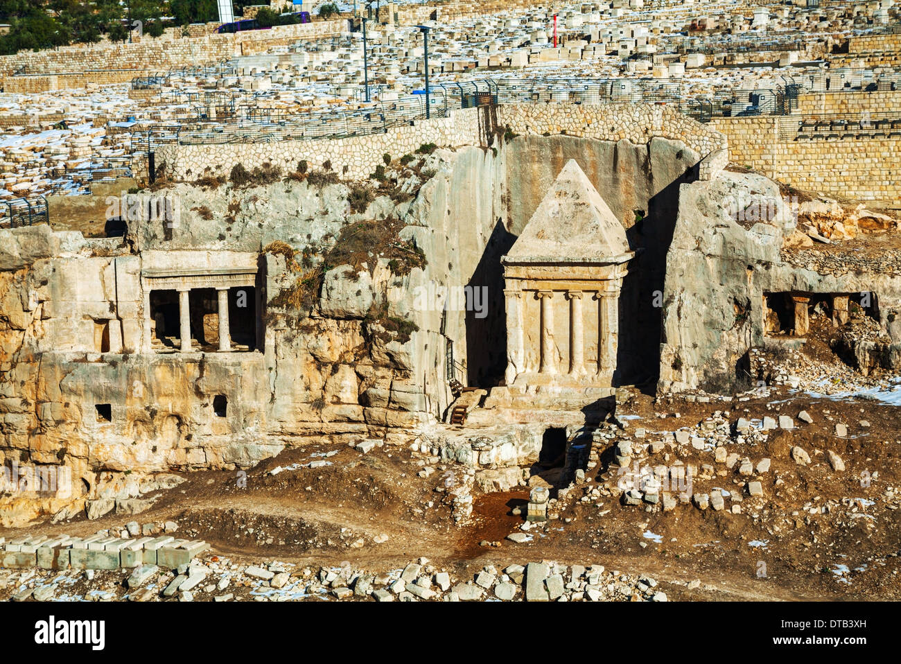 Grab von Zacharias in Jerusalem, Israel Stockfoto