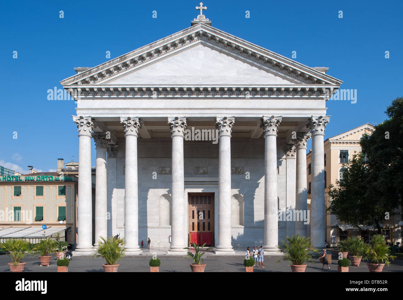 Chiavari, Italien, die Kathedrale Notre-Dame-Orto Stockfoto