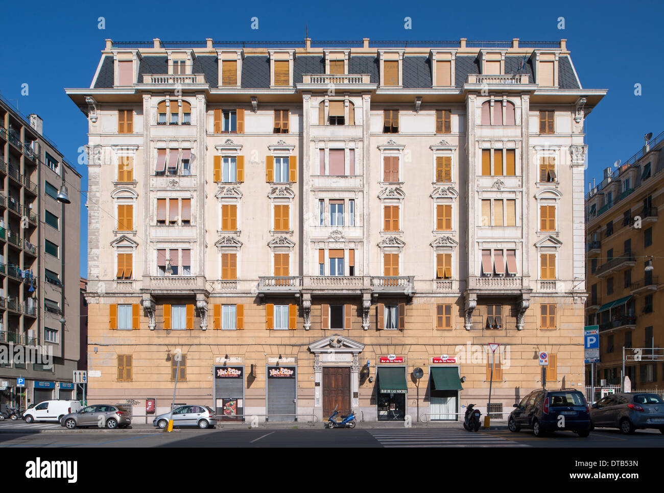 Genua, Italien, Wohngebäude in Corso Sardegna in Genova Marassi Stockfoto