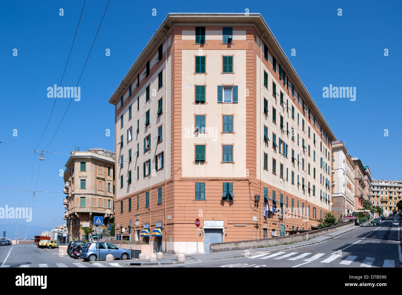 Genua, Italien, Haus in der Via Nizza in Genova - Albaro Stockfoto