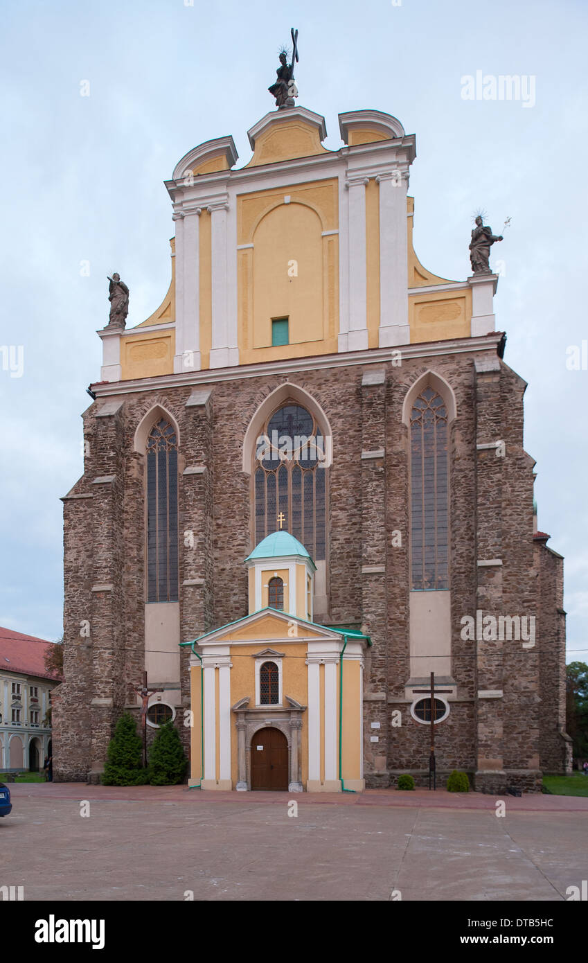 Kamieniec Zabkowicki, Polen, die Klosterkirche Mariä Himmelfahrt Stockfoto