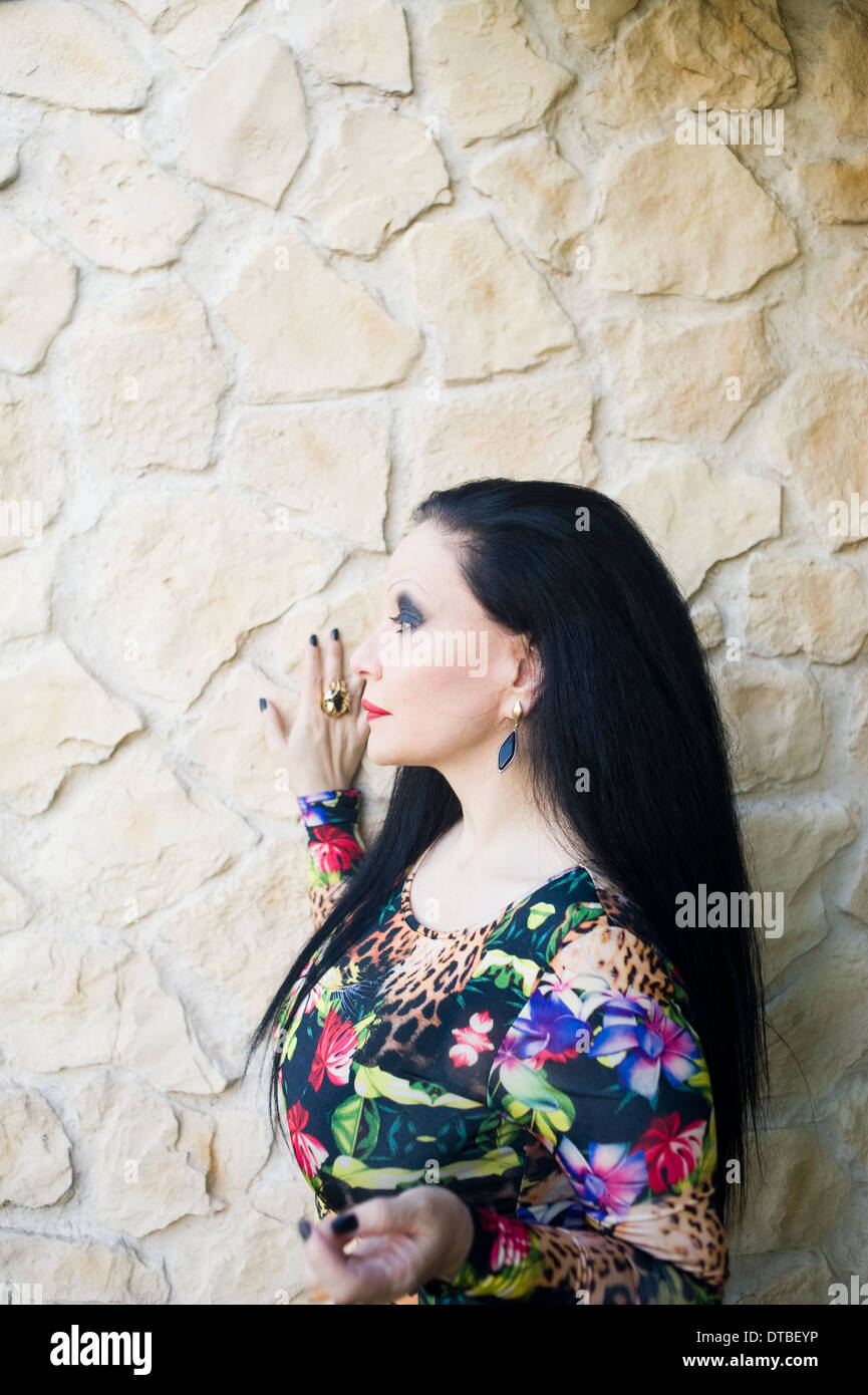 Alaska, spanische Sängerin. Olvido Gara jova-Musik Spanien Cantante musica Stockfoto