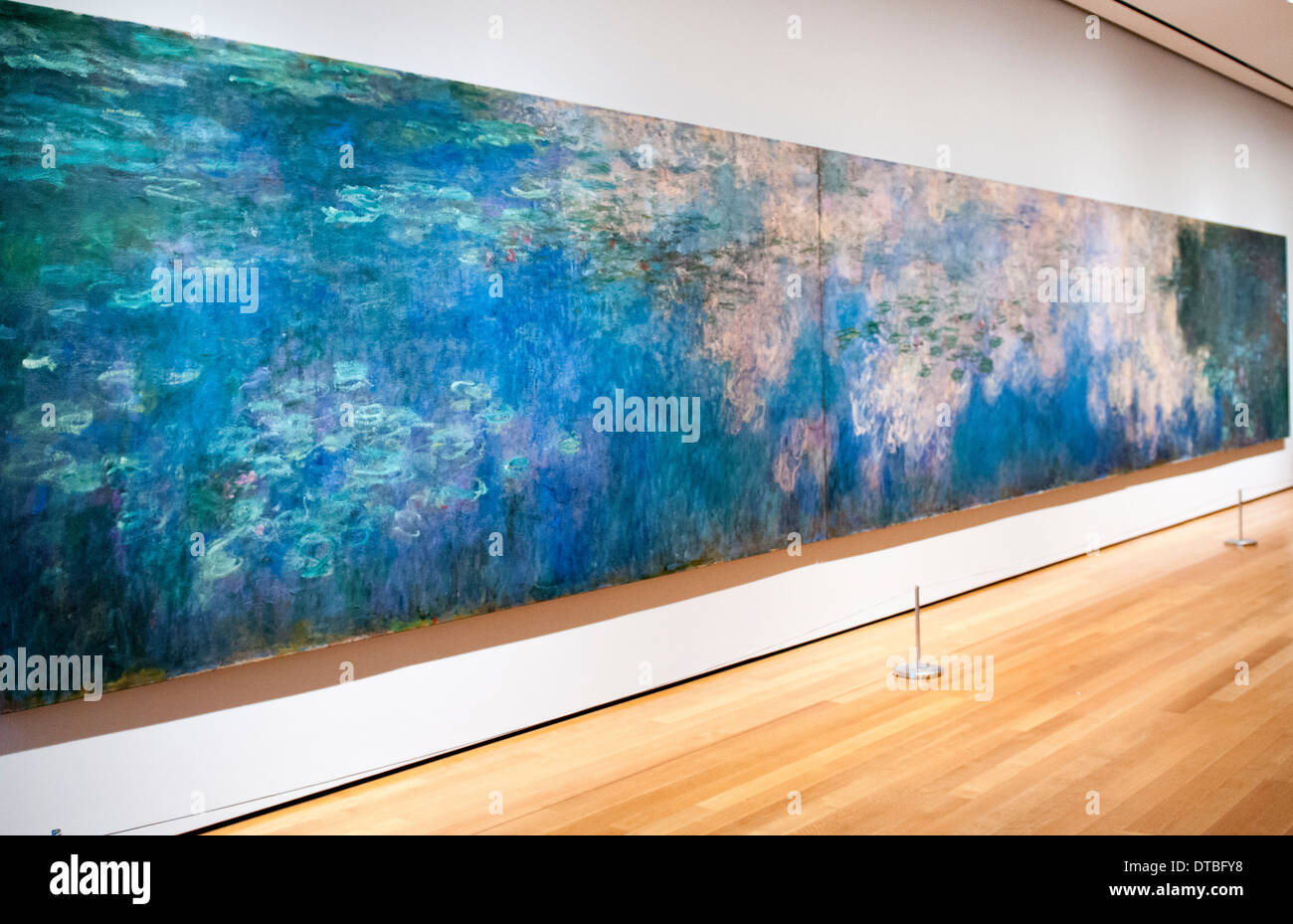 Seerosen von Claude Monet im Museum of Modern Art in New York City USA Stockfoto