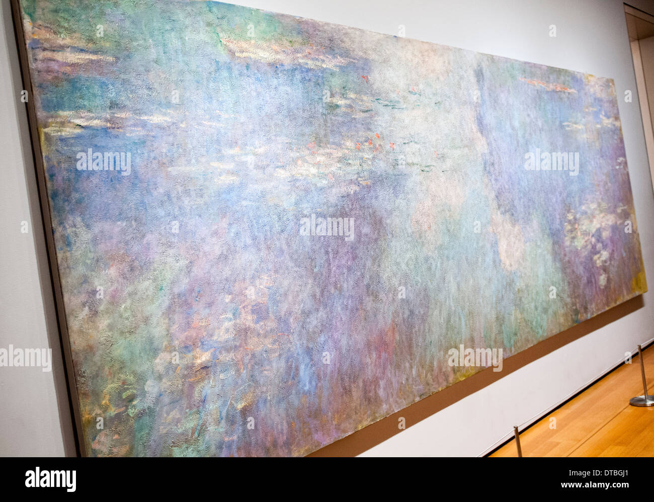 Seerosen von Claude Monet im Museum of Modern Art in New York City USA Stockfoto