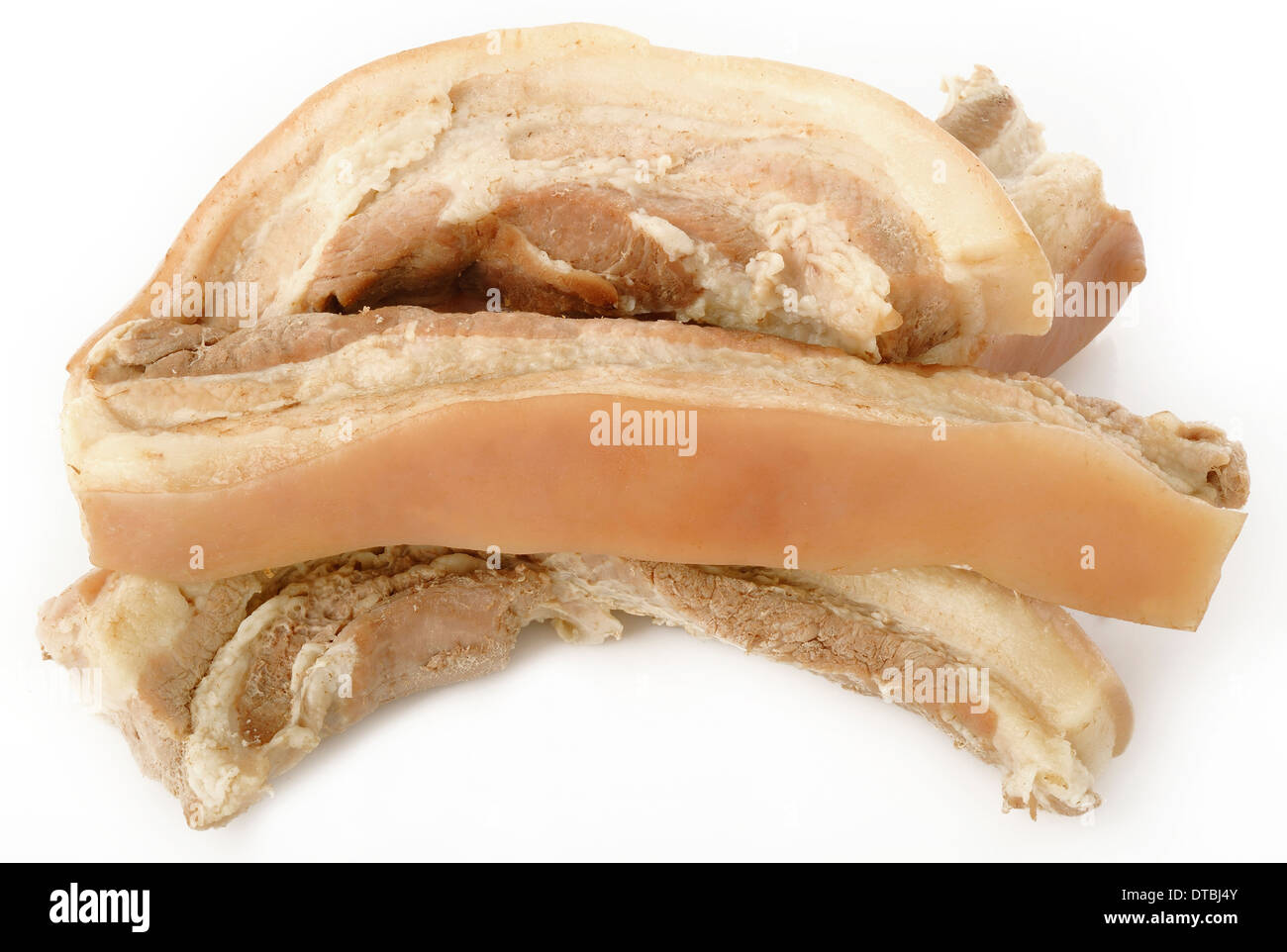 Gedämpfte durchwachsenem Schweinefleisch Stockfoto