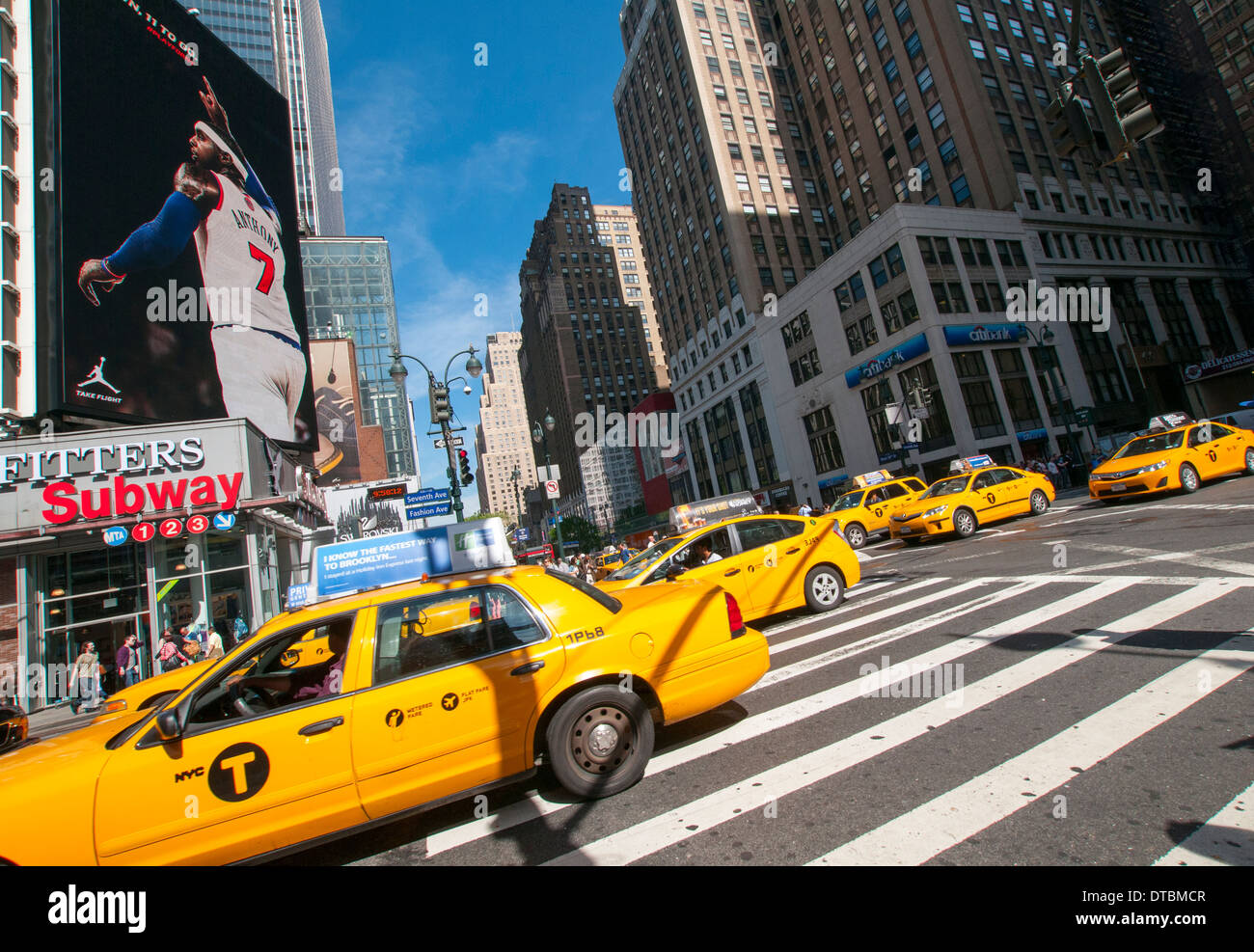 Gypsy Cabs in Midtown Manhattan New York City, USA Stockfotografie Alamy