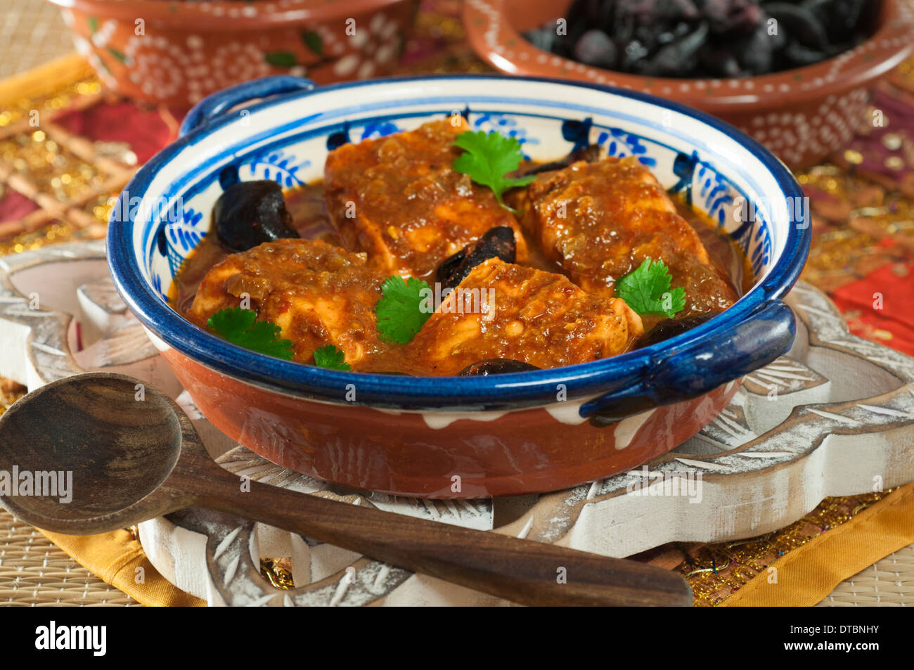 Fisch Ambotik sauer und würzig Meeresfrüchte curry Goa Indien Essen Stockfoto