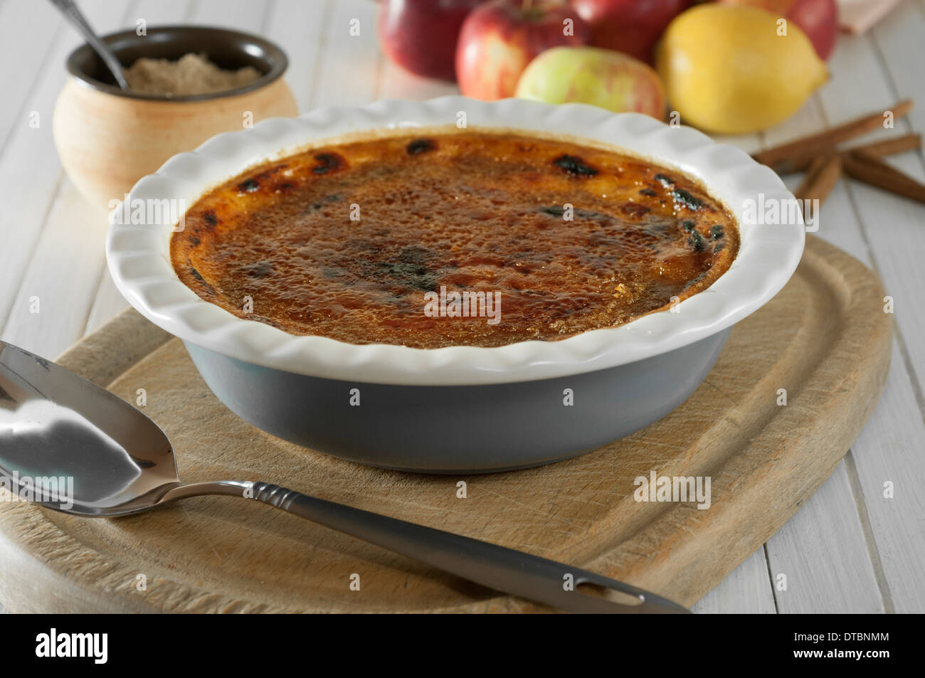 Malvern Pudding traditionelle Apfel Dessert UK Essen Stockfoto