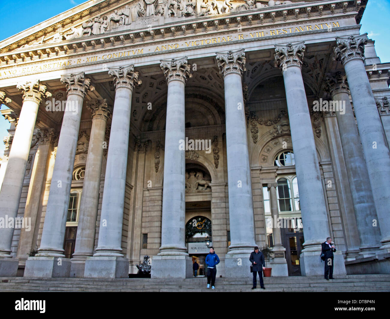 Die Royal Exchange, City of London, London, England, Vereinigtes Königreich Stockfoto