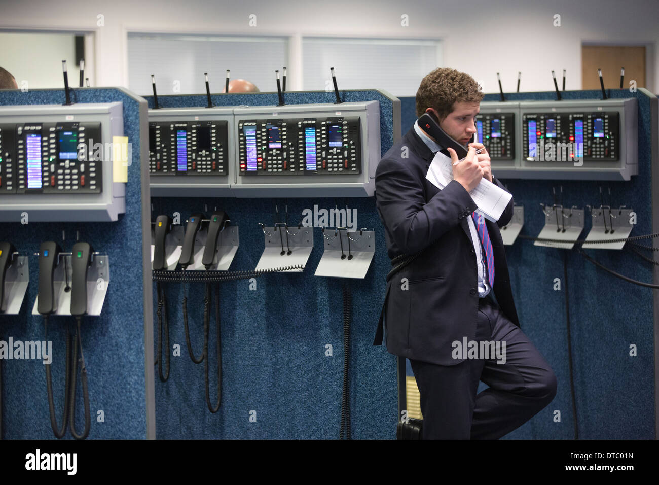 London Metal Exchange trading Floor, Leadenhall Street, London, England, Vereinigtes Königreich Stockfoto