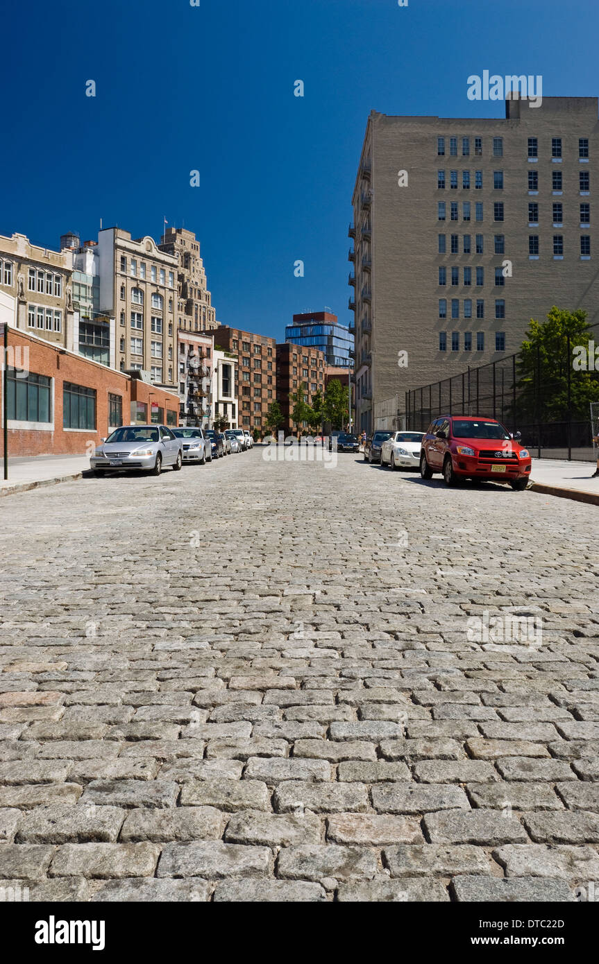 Leeren städtischen Straßenszene in New York City. Stockfoto