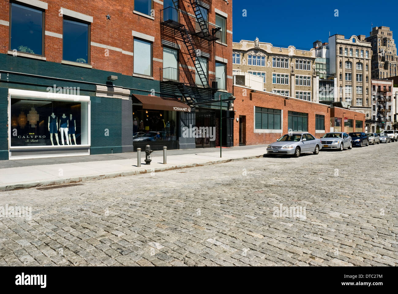 Leeren urbanen Straßenbild im Meatpacking District in New York City. Stockfoto