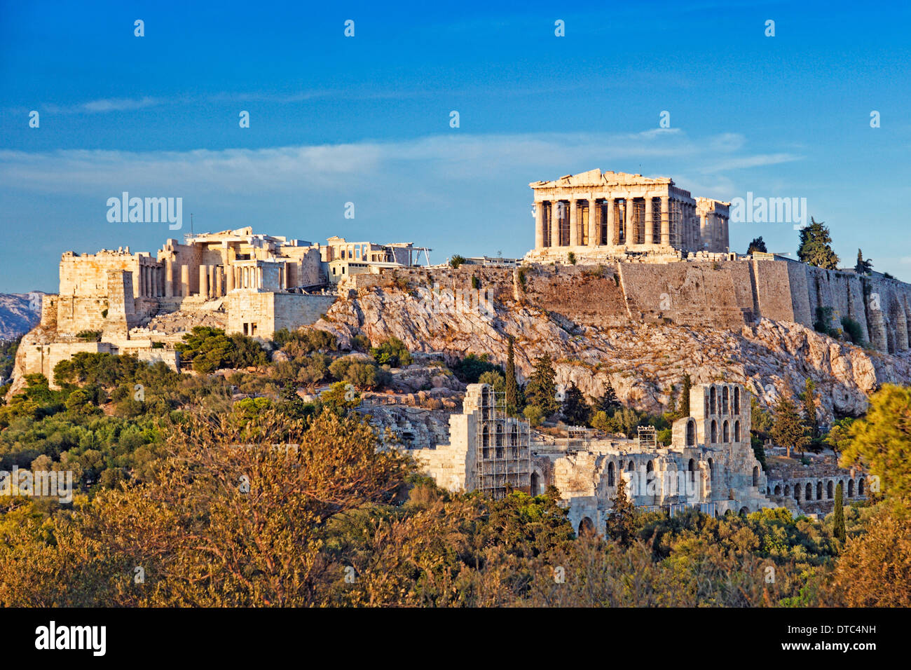 Der Parthenon (447 v. Chr.) auf der Athener Akropolis, Griechenland Stockfoto