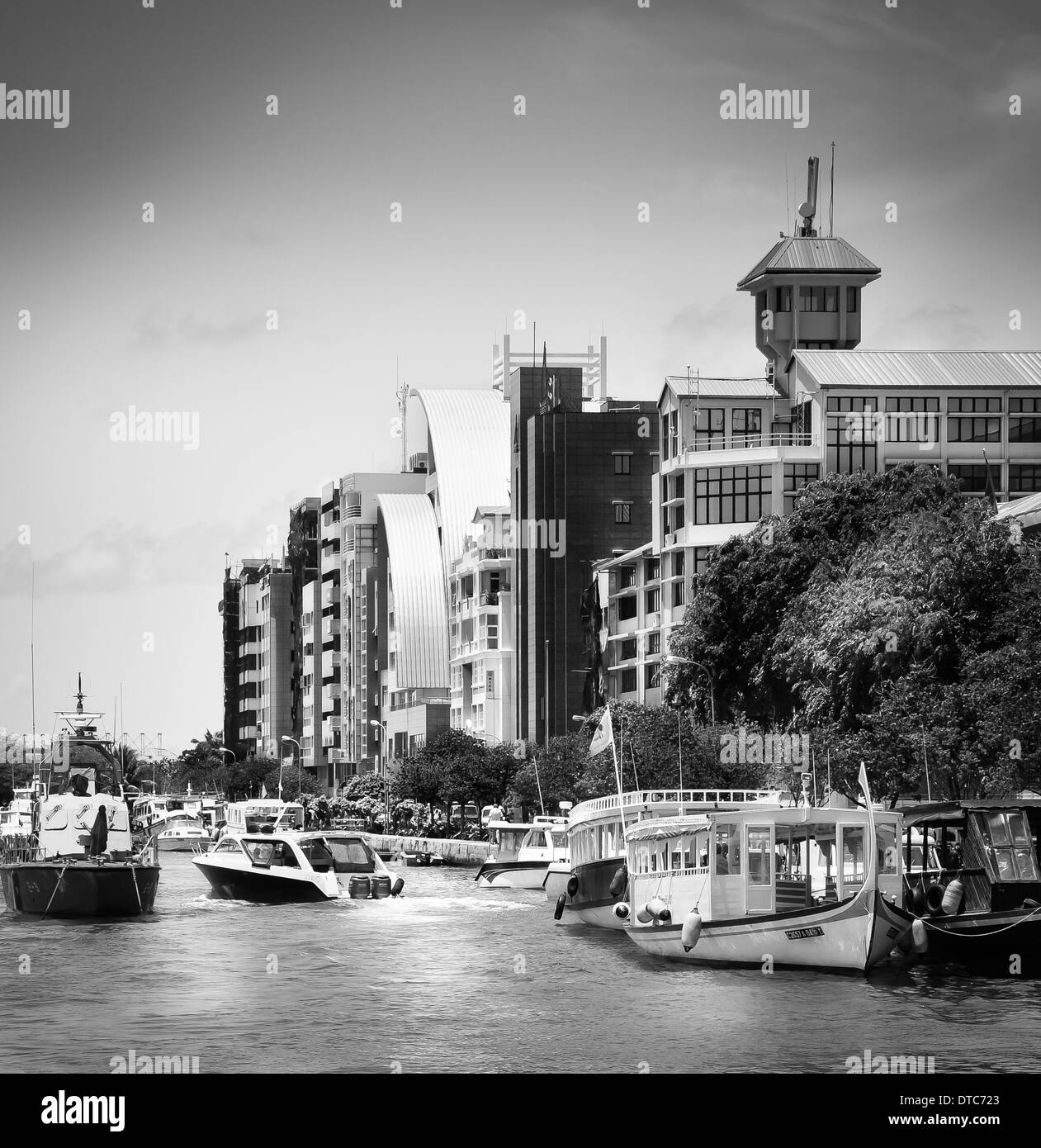 Malediven-Fischereihafen Stockfoto