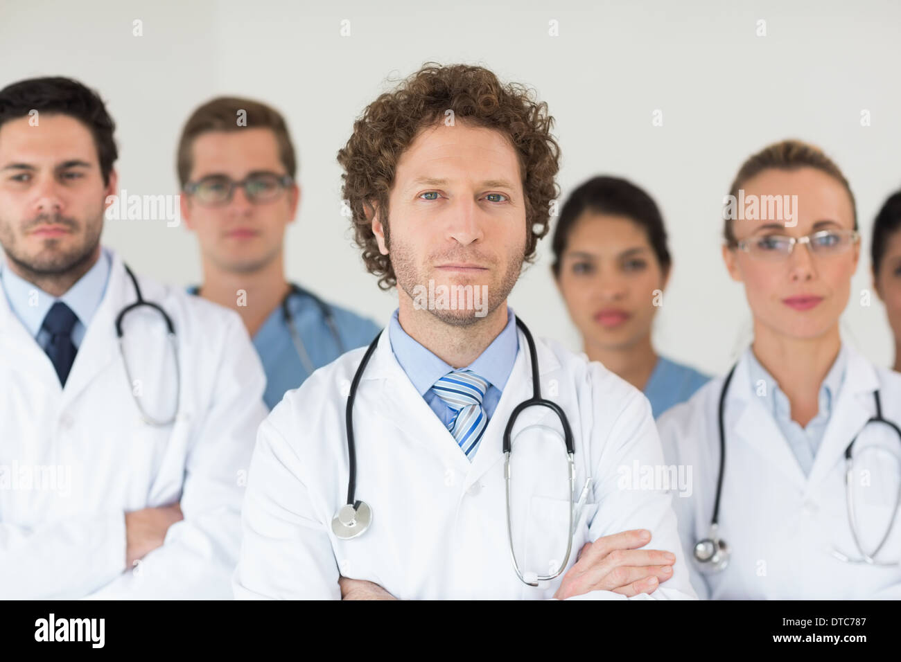 Zuversichtlich, Ärzte und Krankenschwestern Stockfoto