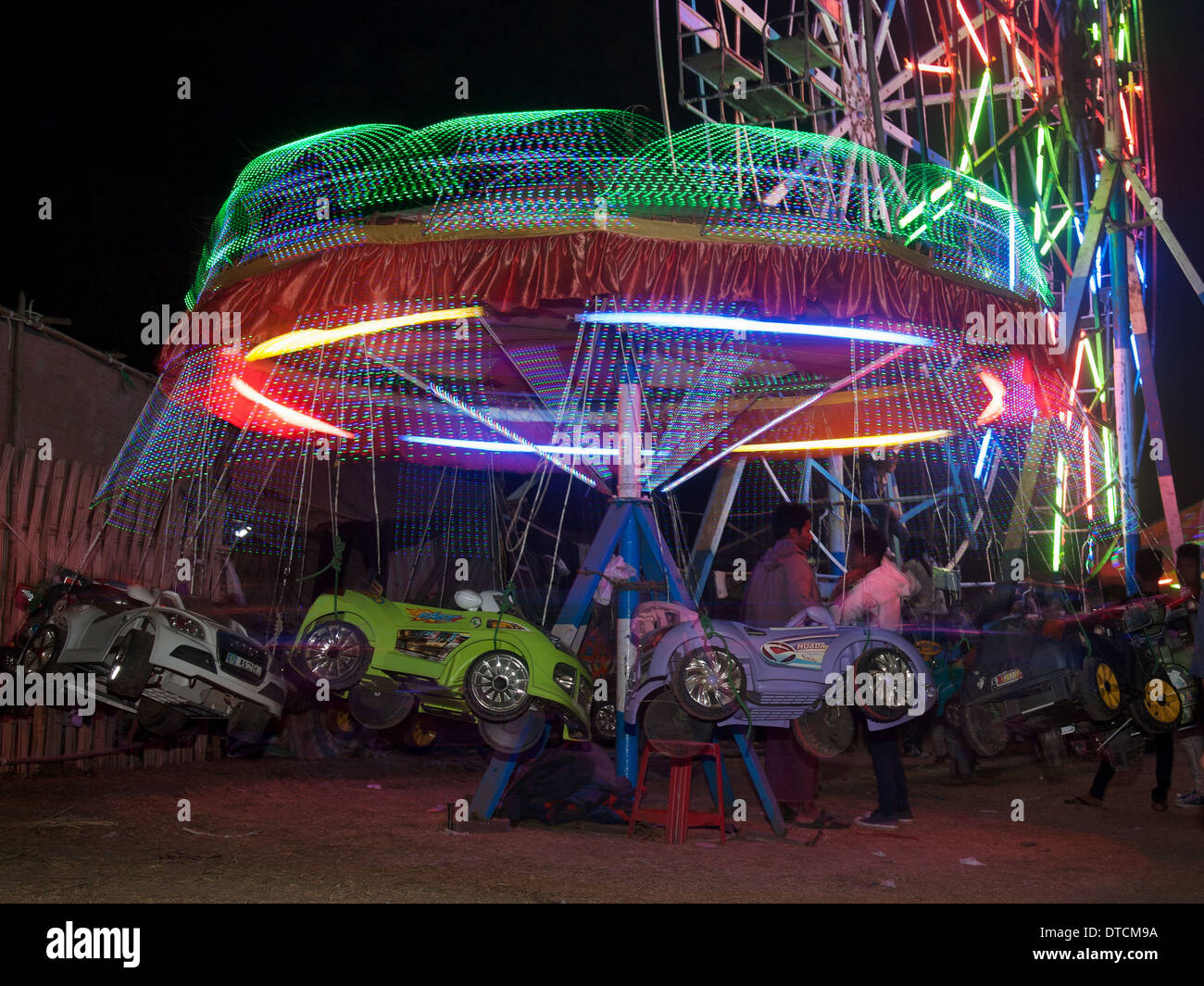 Kirmes in Bagan während der Ananda Festival-Myanmar Stockfoto