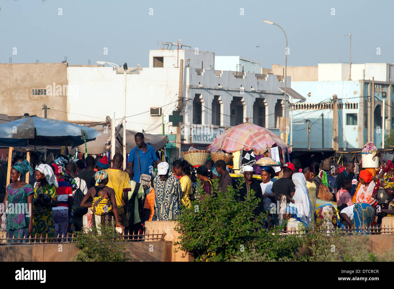 große Marken-Szene, Bamako, Mali Stockfoto
