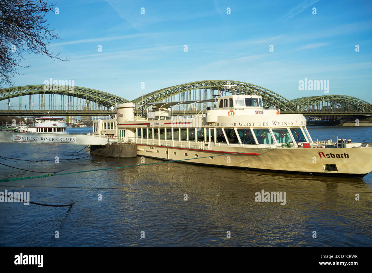 Viking River Cruises Asbach, Rhein, Köln, Deutschland. Stockfoto