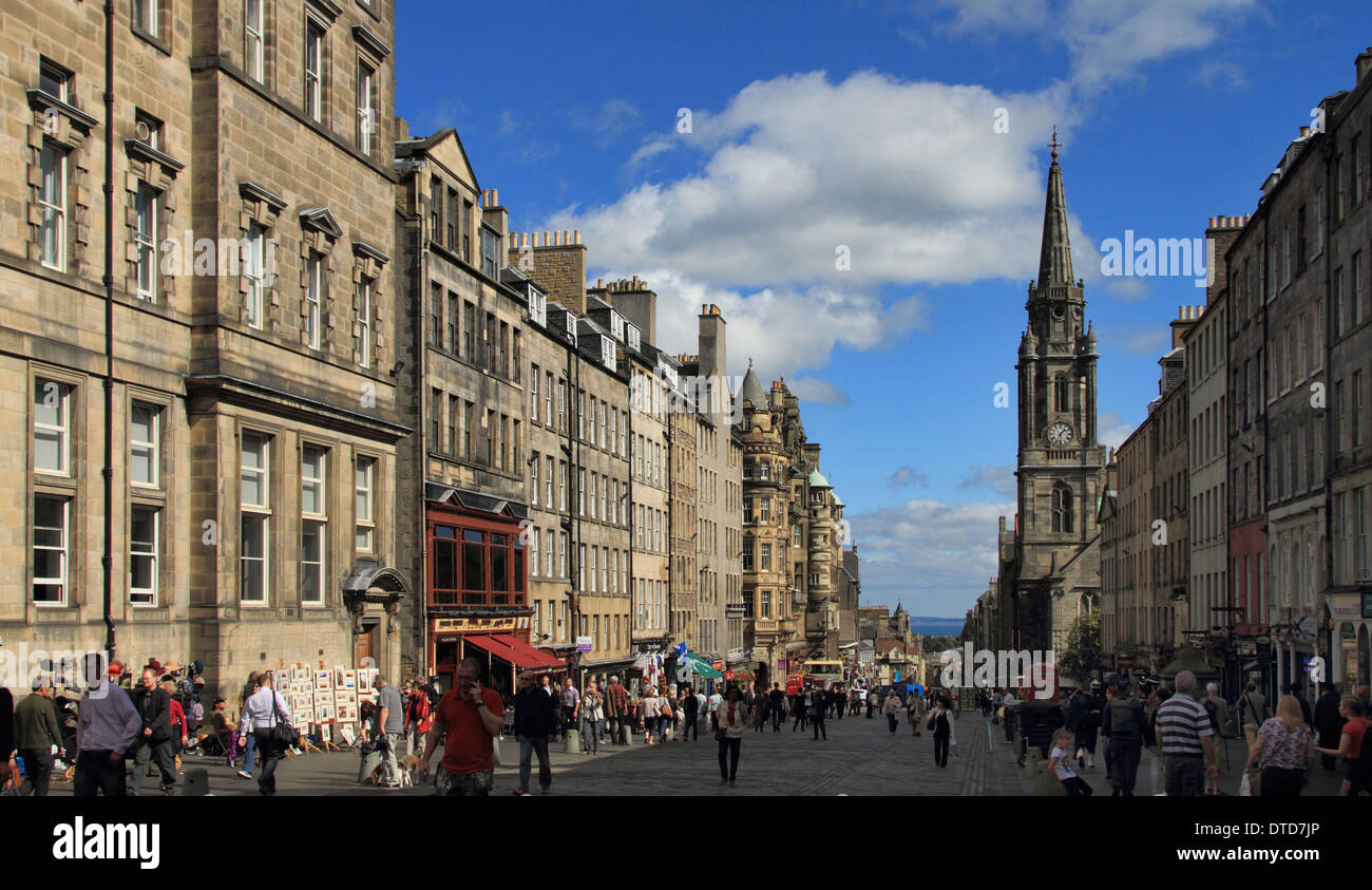 Royal Mile in Edinburgh Stockfoto