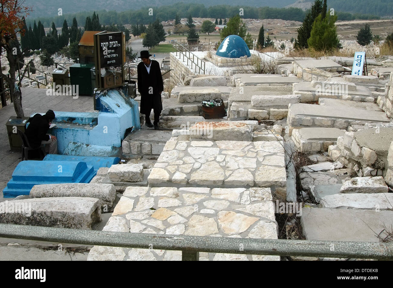 Gerechten Gräber in Sefad, Israel Stockfoto