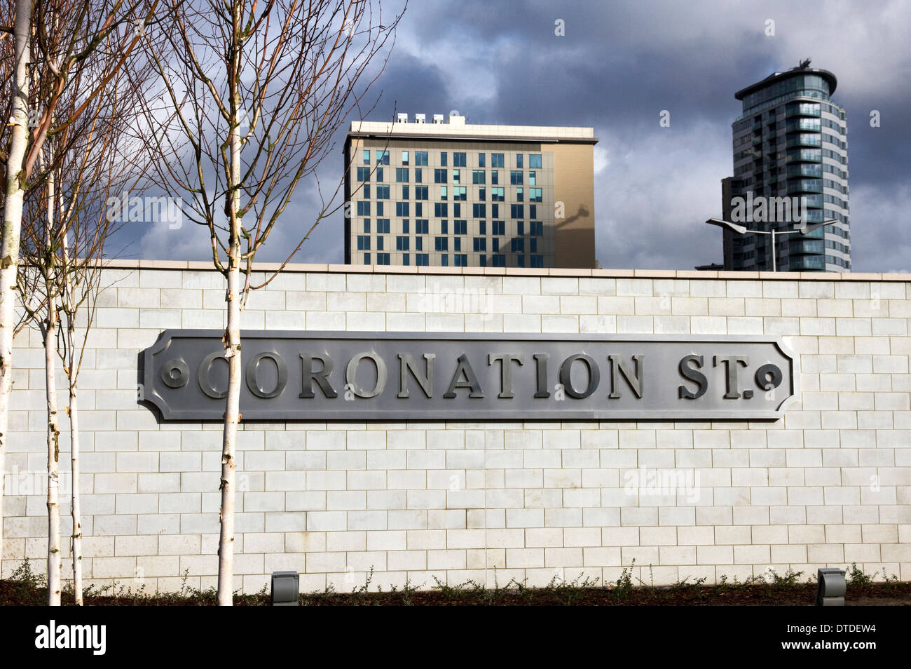 Neues Zuhause für Coronation Street in ITVs Trafford Wharf Studios, Medienstadt, Salford Quays / Trafford Park, Manchester, England, UK Stockfoto