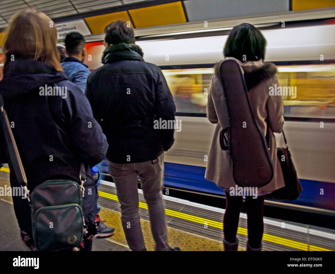 Jubilee Line Plattform, Baker Street Station, London, England, Vereinigtes Königreich Stockfoto