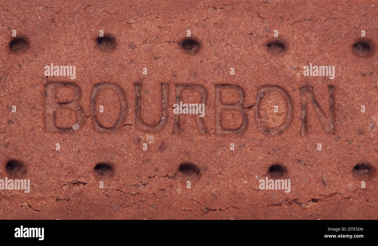 Bourbon Biskuit abstrakten Hintergrundtextur Stockfoto