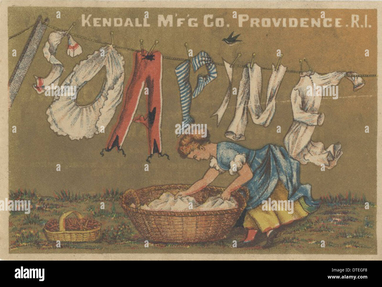 Kendall MFG. Co. (Estab. 1827) Stockfoto