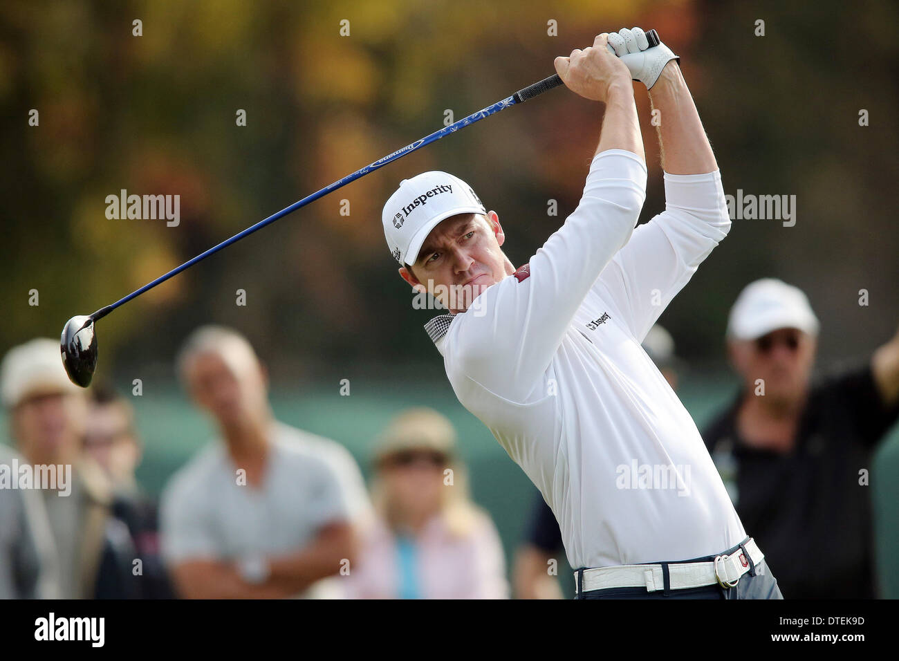 Los Angeles, Kalifornien, USA. 15. Februar 2014. 15.02.14 Pacific Palisades, CA: während der dritten Runde der Northern Trust Open im Riviera Country Club statt. Bildnachweis: Michael Zito/Eclipse/ZUMAPRESS.com/Alamy Live-Nachrichten Stockfoto