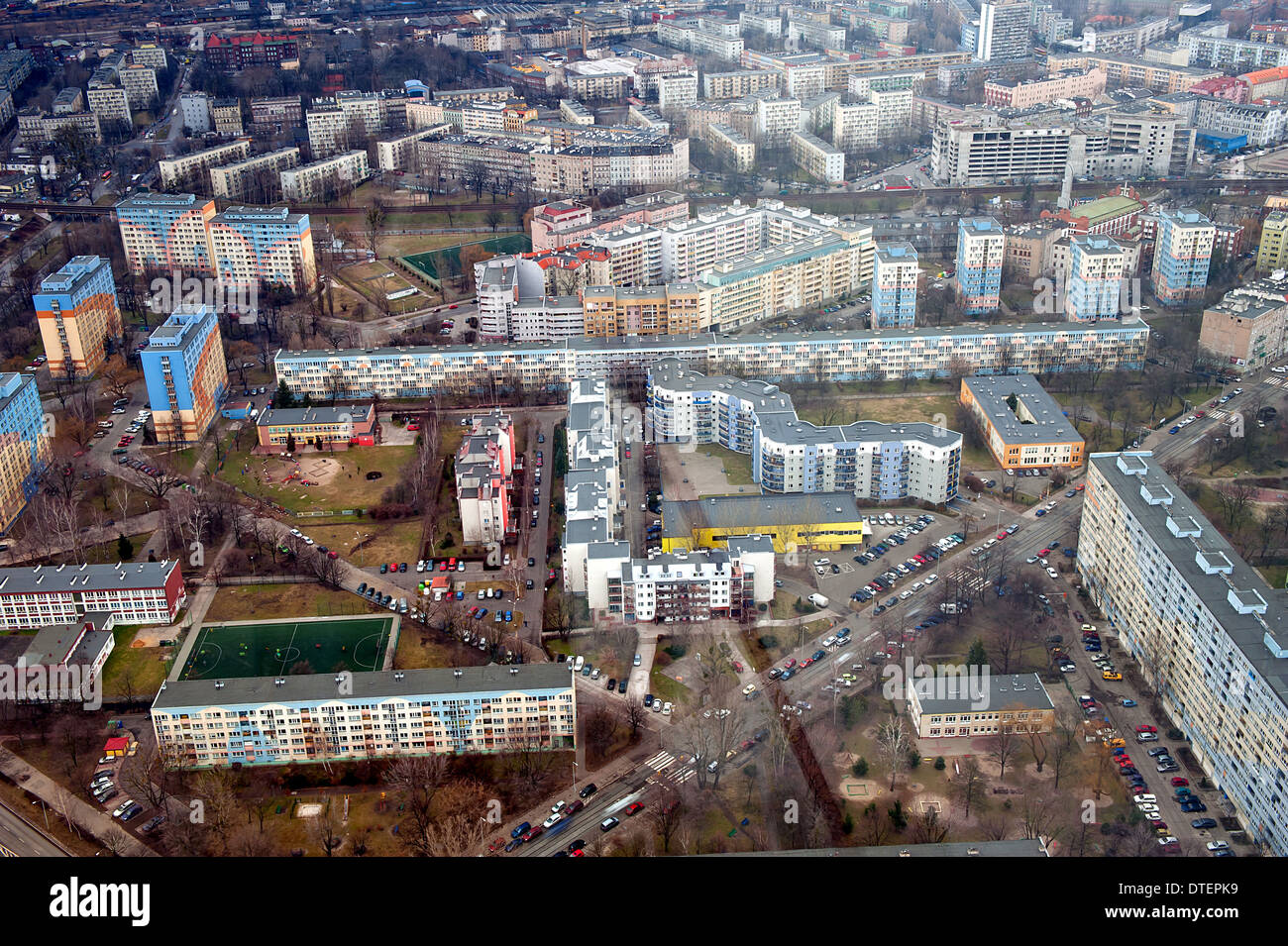 Viele Appartements in Breslau Stockfoto