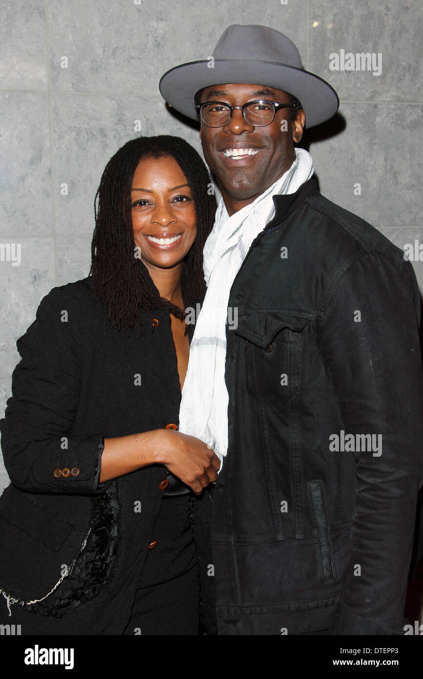 Los Angeles, Kalifornien, USA. 16. Februar 2014. Isaiah Washington; Jenisa Marie Garland besuchen The Pan African & Arts Festival schließen Nacht Filmpremiere "Blackbird" Rave Kinos Baldwin Hills am 16. Februar 2014 Los Angeles, CA, USA. Bildnachweis: TLeopold/Globe Photos/ZUMAPRESS.com/Alamy Live-Nachrichten Stockfoto