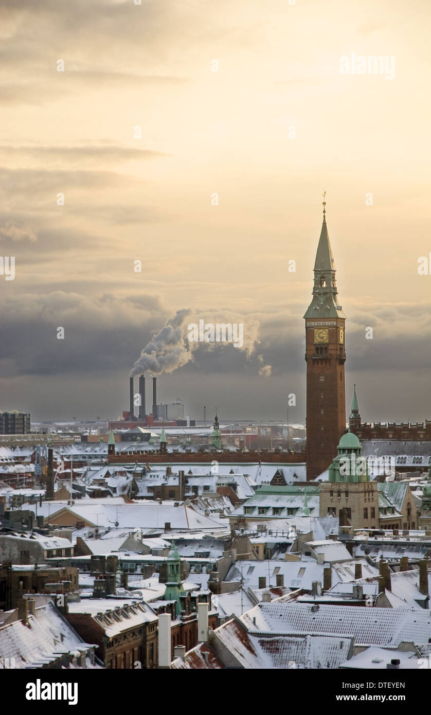 Gesamtansicht von Kopenhagen Stockfoto