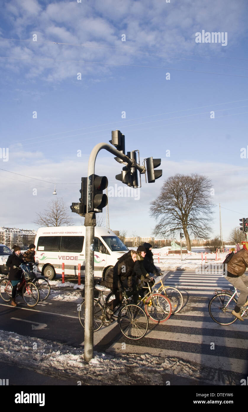 Norrebro Nachbarschaft, Copenhagen Stockfoto