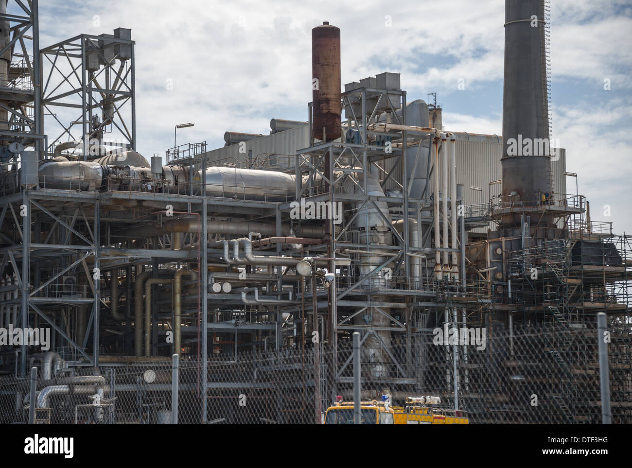Öl und chemischen Destillationen und Fabrik Geelong North shore Corio Bay Australien auf den Punkt. Shell-geelong Stockfoto
