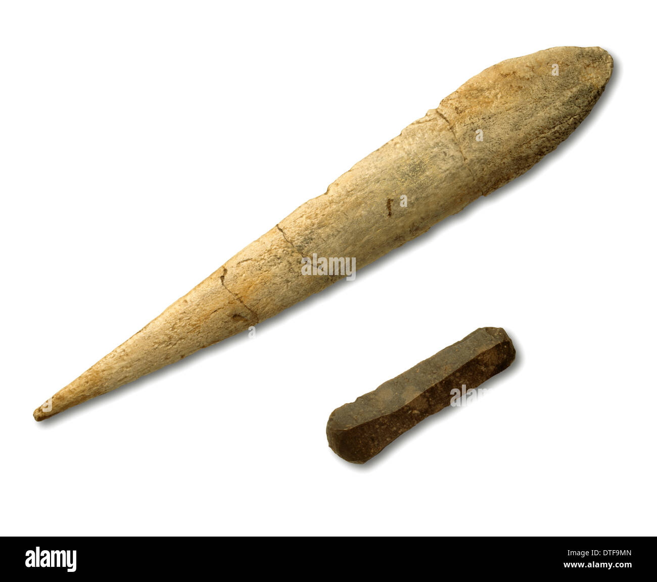 Aurignacien Werkzeuge Stockfoto