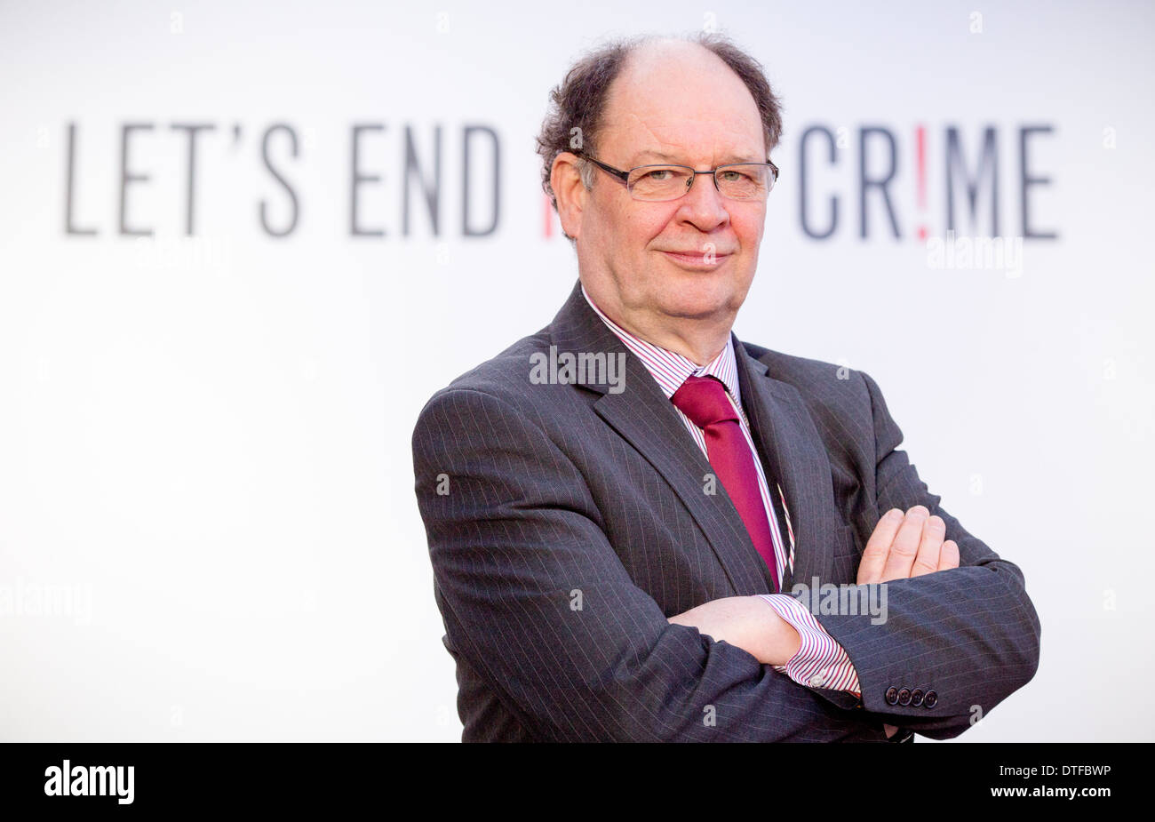 Manchesters hasse Kriminalität Strategy bei Manchester Town Hall Cllr Jim Battle Stockfoto