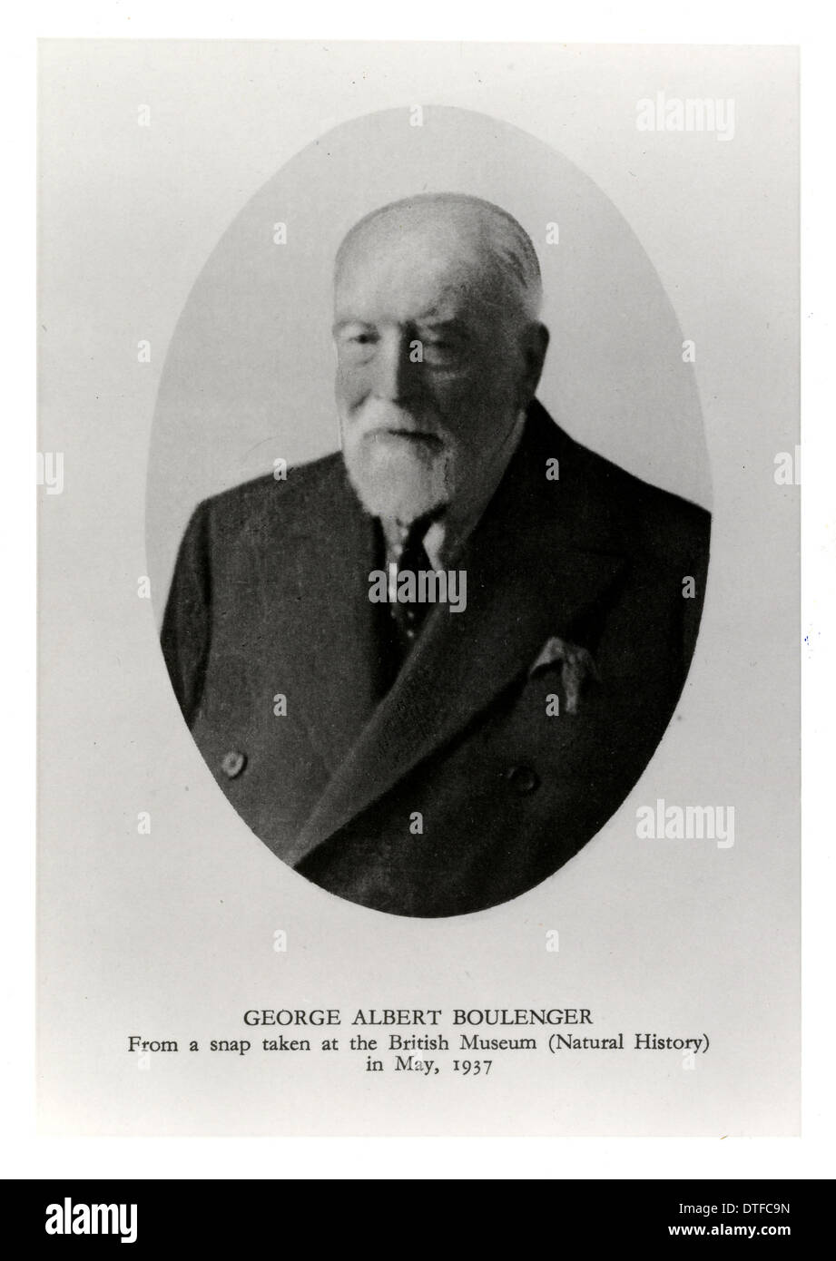 George Albert Boulenger (1858-1937) Stockfoto